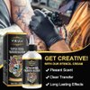 Tattoo Stencil Transfer Gel, Tattoo Stencil Gel for Tattooing, Tattoo Primer Stuff Stencil Transfer Cream Liquid Fresh Tattoo Skin Solution Gel Tattoo Supplies - Clear & Long-Lasting, 5.1 Fl Oz