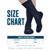 Doctor's Select Mens Diabetic Socks - 4 Pairs | Black, Gray, Beige, Navy | Neuropathy Socks for Men | Diabetic Socks for Men | Mens Diabetic Socks size 10-13 | Diabetic Crew Socks for Men