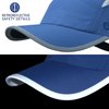 GADIEMKENSD Womens Hats Baseball Cap UPF 50+ Sun Quick Dry Lightweight Breathable Trucker Hat Outdoor Hiking Fishing Run Golf Sports A Dad Mesh Hats Reflective Running Hat Ponytail for Women Blue