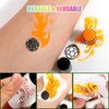 Bowitzki Reusable Face Paint Stencil (42pieces) for Eye Body Face Painting Halloween Party Makeup Temporary Tattoos Stencils