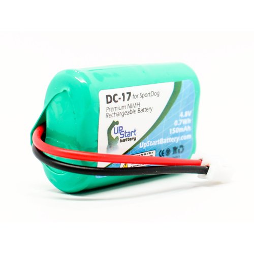 Replacement for SportDog SDT00-11907 Battery - Replacement for SportDog DC-17 Dog Training Collar Battery (150mAh 4.8V NI-MH)
