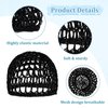 5 Pcs Crochet Wig Cap Soft Wig Net Breathable Hair Net for Wig Sleep Cap Black Mesh Wig Cap Reusable Hair Nets for Women