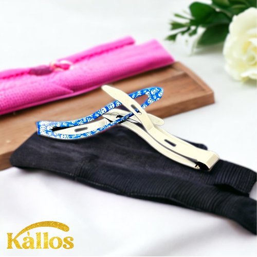 Kàllos 12 Pack - Skull Pattern Wavy hair snap clips, 2.5 Inch Metal Barrettes for All Hair Types, Non-Slip, Stylish for Women and Girls.(Multi)