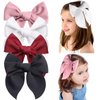 Hair Bows Set - 6 Inch Alligator Clips, Hair Accessories for Toddlers, Girls, and Kids
