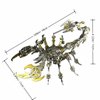 3D Metal Puzzles for Adults, Scorpion 3D Metal Model Kits for Adults/Teens, 454PCS Mechanical Assembly Models 3D Metal Puzzle Ornaments (Gold)