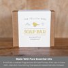 Yellow Bird Natural Soap 3pk - Peppermint Tea Tree, Charcoal Lavender Lemongrass, Eucalyptus Spearmint. Moisturizing & Sensitive Skin Friendly