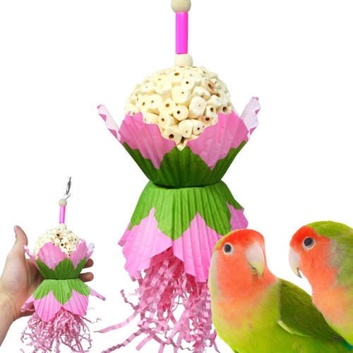 Bonka Bird Toys 2606 Sola Petal Toy, Natural Chewable Parrot Cage Toy, 10" x 5", Conure, Cockatiel, Parakeets, and Similar Breed Sizes