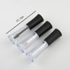 3PCS 2ml Clear Empty Mini Lip Gloss/Eyeliner Liquid/Mascara Tube Set with Black Cap DIY Makeup Cosmetic Lip Balm Container Lipstick Vial Bottles for Lipgloss Eyelashes Growth Oil Sample Packing