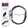 TenCloud Resin Watch Band Compatible with WZWNEER Y20GT Women Men Metal Strap for Luoba Smart Watch Band for WZWNEER Smart Watch Y20GT (Violet)