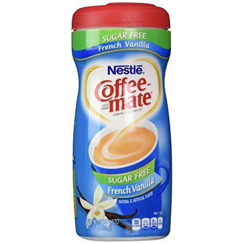 Nestle Coffee-Mate French Vanilla Sugar Free Non-Dairy Coffee Creamer, 10.2 Oz. (3 Pack) by Nestle