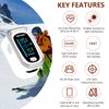 Pulse Oximeter Fingertip, Oxygen Meter Finger Pulse Oximeter, Oximeter Blood Oxygen Saturation Monitor, Accurate SpO2 Pulse Reading, Pulse OX with Carrying Bag and Lanyard (Silver-White)