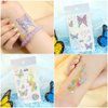 Oottati 12 Sheets Glitter Cute Temporary Tattoos Rainbow Butterfly Heart Music Dandelion Star Suit for Kids Adults