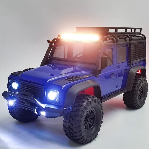 1:18th RC Car Roof Rack LED Light Bar for TRX4M Defender 1/18 RC Crawler Car Upgrades Parts