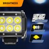 GOOACC LED Light Bar 2 PCS 4 Inch 18W LED Spot Light Pods 1260lm LED Fog Lights Off Road light Driving Lamp for truck Jeep atv