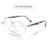 DOOViC Italy Design Fashion Reading Glasses for Women Men Stylish Clear Frames Readers with Case +2.50 Strength
