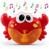 Chuchik Crab Bubble Bath Maker for The Bathtub. Blows Bubbles and Plays 24 Children’s Songs – Baby, Kids Bath Toys Makes Great Gifts for Toddlers – Sing-Along Machine (Light-Red)