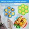 XANGNIER Silicone Air Fryer Egg bite Mold,2 Pack Reusable Egg Bites Pan with Lid-Alternative to Sous Vide Egg Bite Maker,Air Fryer Accessories