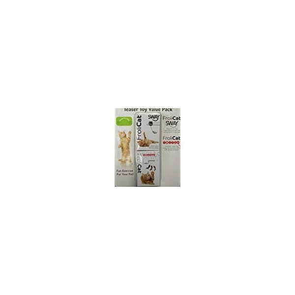 Frolicat Cat Teaser Toy Value Pack Includes SWAY and Twitch 00181