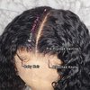 Venice Hair 13x6 Lace Front Human Hair Wigs for Black Women Virgin Curly Human Hair Wigs Short Lace Frontal Wig Pre Plucked with Baby Hair (12inch, 150% density)