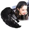 Vsdski Lace Headband, Black Wide Soft Headband Fashion Non Slip Solid Color Hair Hoop Lace Stretch hair Accessories for Women Girls Holiday, Wedding Party Supplies