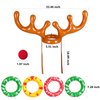 MGparty Christmas Inflatable Reindeer Antler Toss Game for Xmas Kids Teens Party Favors Supplies Outdoor Indoor Ring Toss Game