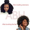 ABH AMAZINGBEAUTY HAIR Afro Coily Clip in Hair Extensions Real Human Hair 4B and 4C Double Wefts Remy Coily Clip ins for African Americans 120 Grams 7pcs 17 Clips, #1B Natural Black 18 Inch