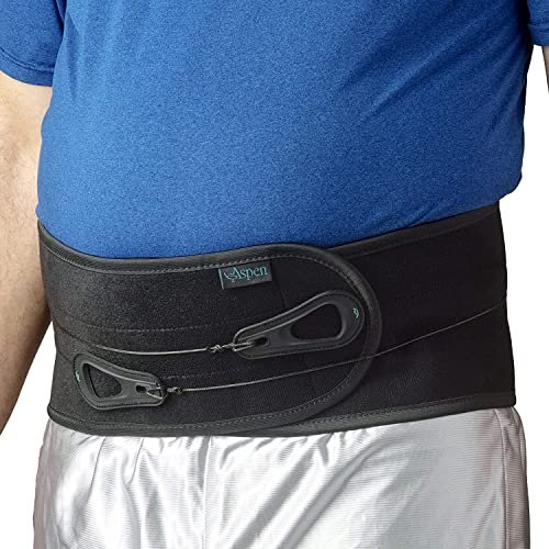 Aspen Lumbar Support Back Brace, Patented Pulley System for Targeted Compression, Back Braces for Lower Back Pain Relief for, for Men & Women, Medium 31"-36"