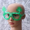 BinaryABC St.Patrick's Day Shamrock Led Light Up Glasses Eyeglasses Frames,St.Patrick's Day Party Favors,2Pcs
