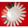 Honbay 12PCS Plastic 20 Tips False Nail Swatches Wheels Nail Art Color Polish Display Wheel for Manicure
