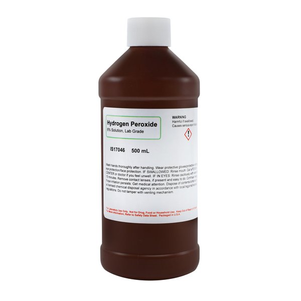 Innovating Science Hydrogen Peroxide 6% Solution, 500mL - Laboratory Grade - The Curated Chemical Collection