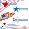 Star Stickers Foam Star Stickers 90 Pcs Red Blue Silver Glitter Star Stickers Self Adhesive Small Patriotic Star Shaped Stickers for Christmas Halloween Decoration Supplies Arts Crafts Greeting Cards