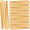 durony 12 Pack Baseball Bat Inflates 29.5 Inch Inflatable Baseball Bat Wood Grain Inflatable Baseball Party Supplies for Sports Carnival Birthday Party Favors Decorations Prizes