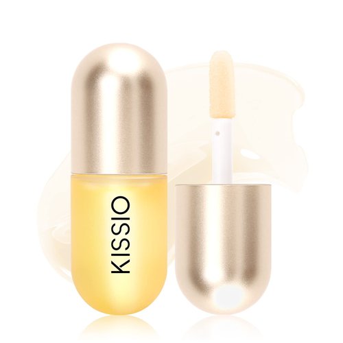 KISSIO Lip Plumper Pro,Lip Enhancer,Plant Extracts Plumping Lip Serum, Lip Plumping Balm, Moisturizing Clear Lip Gloss for Fuller Lips & Hydrated Beauty Lips 5.5ml (06#Clear)