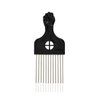 Twist Hair Sponge Set, Twist Hair Sponge Brush Metal Hair Pick Comb Hair Twister Tool for Afro Women Men Black (Type E)