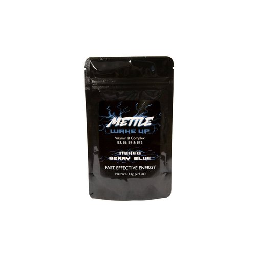 Energy Drink Powder - 50 Servings | Sugar Free | 200mg Caffeine - Mettle Energy Drink Mix (Mixed Berry Blue)