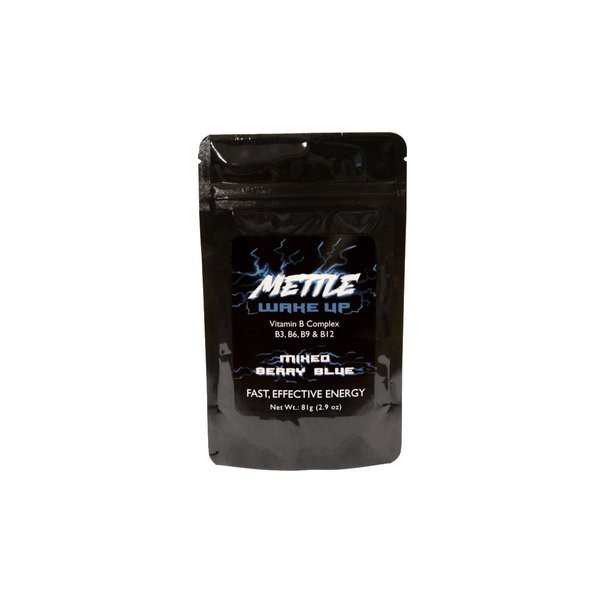 Energy Drink Powder - 50 Servings | Sugar Free | 200mg Caffeine - Mettle Energy Drink Mix (Mixed Berry Blue)