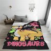 Just A Girl Who Loves Dinosaurs Blanket Dinosaur Decor Throw Blanket Gifts for Girls Boys Dinosaur Lover Super Warm Soft Plush Lightweight Fleece Flannel Bed Blanket for Kids Adults Men Women 50"X40"