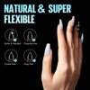 TOMICCA Medium Coffin Nail Tips, 240Pcs Half Matte Soft Gel Nail Tips, 12 Sizes Acrylic False Nail Tips, Nail Extension Tips for Beginner and Professional Home Diy