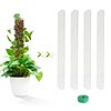 EOX 4 Pcs 24 Inch Plastic Moss Pole for Plants Monstera, Climbing Plants, Plant Support for Indoor Plants Work with Sphagnum Moss