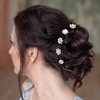 Yaomiao 116 Pcs Rhinestone Hair Pins Wedding Bridal Hair Accessories Crystal Pearl Hair Clips Flower Spiral Hairstyles Pin Swirl Hair updo Twists Coils for Women Girl Wedding Prom Party