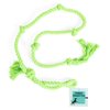 Tumbo Tough Tug Rope Dog Toy - (Green 5 ft Long Strong and Durable Rope Pull Toy with Handle) TUG of WAR Dog Toy
