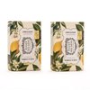 Panier des Sens Lemon Blossom Shea butter natural bar soap, bath & body soap bars - Made in France 95% natural - 2 bars, 7oz/200g each
