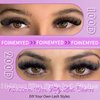 Lash Clusters 100D+200D Thick Volume Eyelash Clusters 12-22mm Long Cluster Lashes Fluffy Eyelash Extensions Individual Lashes Clusters DIY at Home Eyelashes D Curl Lash Extension by FOINEMYED