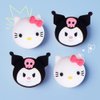 PERFECTSIGHT Cute Thumb Grip Caps for Playstation 4/5, PS5, PS4, Xbox Series X/S, Xbox One, Switch PRO Controller, 4PCS Kawaii Soft Rubber 3D Analog Thumbsticks Grips Joystick Cover Set, Rabbit+Kitty