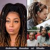 3 Pcs Spriral Lock Hair Tie dreadlock hair tie set dreadlock accessories for women and men dreadlocks ponytail holder Dread hair ties for braids thick curly hair (16 inches, Colorful)