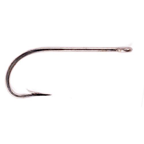 Mustad 3407 Classic O'Shaughnessy Forged Ringeyed Fishing Hooks, Size 2, Duratin (100-Pack)
