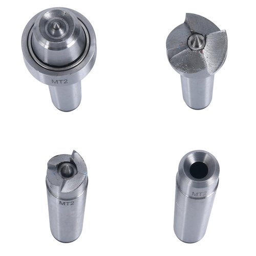 8MILELAKE MT2 Wood Lathe Live Center Set, 4pcs Drive Spur Cup Kit Arbor Woodworking