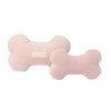 Fuzzyard Life Corduroy and Cotton Plush Bone Dog Toy for All Breed Sizes (Small, Soft Blush)