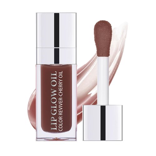 MAEPEOR Hydrating Lip Glow Oil 10 Colors Moisturizing Lip Oil Gloss Non-sticky Transparent Lip Gloss Long Lasting Nourishing Tinted Lip Balm with Big Brush Head (IColors 16)