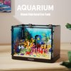 DaTengPin Fish Tank Building Blocks Set with Lighted Aquarium, Ocean Theme Clown Fish Toys, Marine Plants Toys, STEM Toys Creative Birthday Gifts forKids, Boys and Girls 8 9 10 11 12+ Years Old